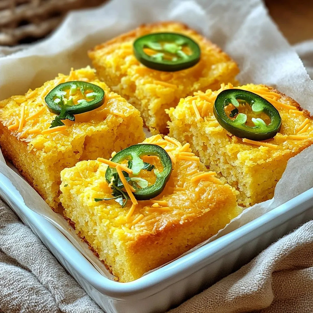 Jalapeño Cheddar Cornbread Flavorful and Easy Recipe