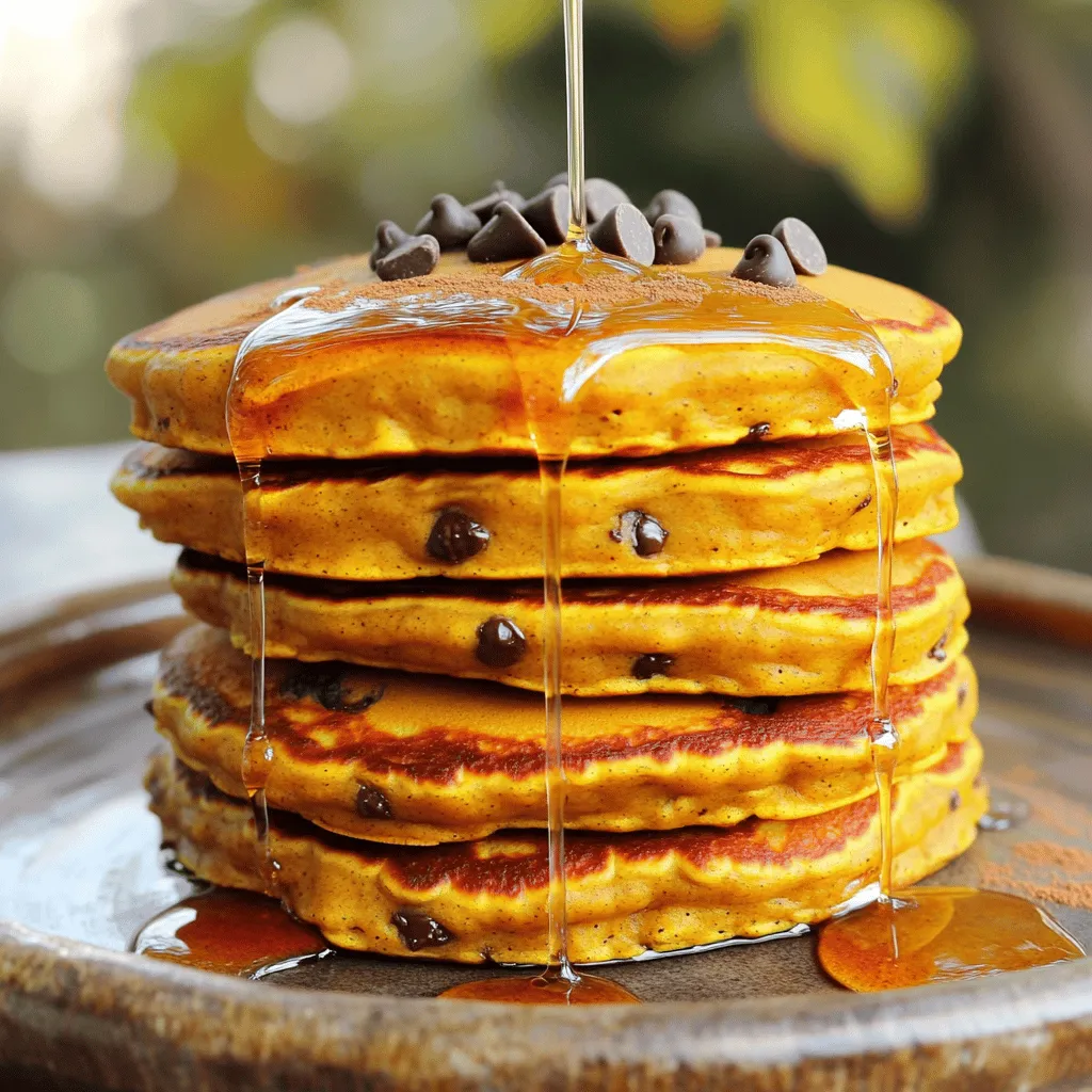 Chocolate Chip Pumpkin Pancakes Delightful Fall Treat