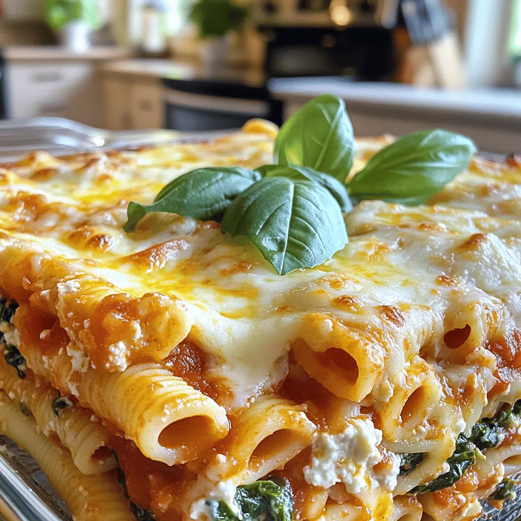 Baked Ziti with Spinach Flavorful and Easy Recipe