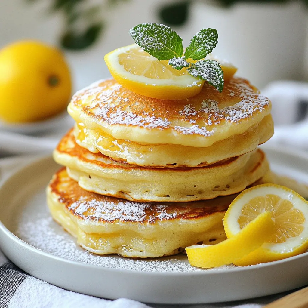 Lemon Ricotta Pancakes Delightful Breakfast Treat