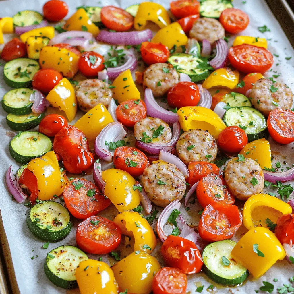 Sheet Pan Sausage and Veggies Tasty Easy Dinner