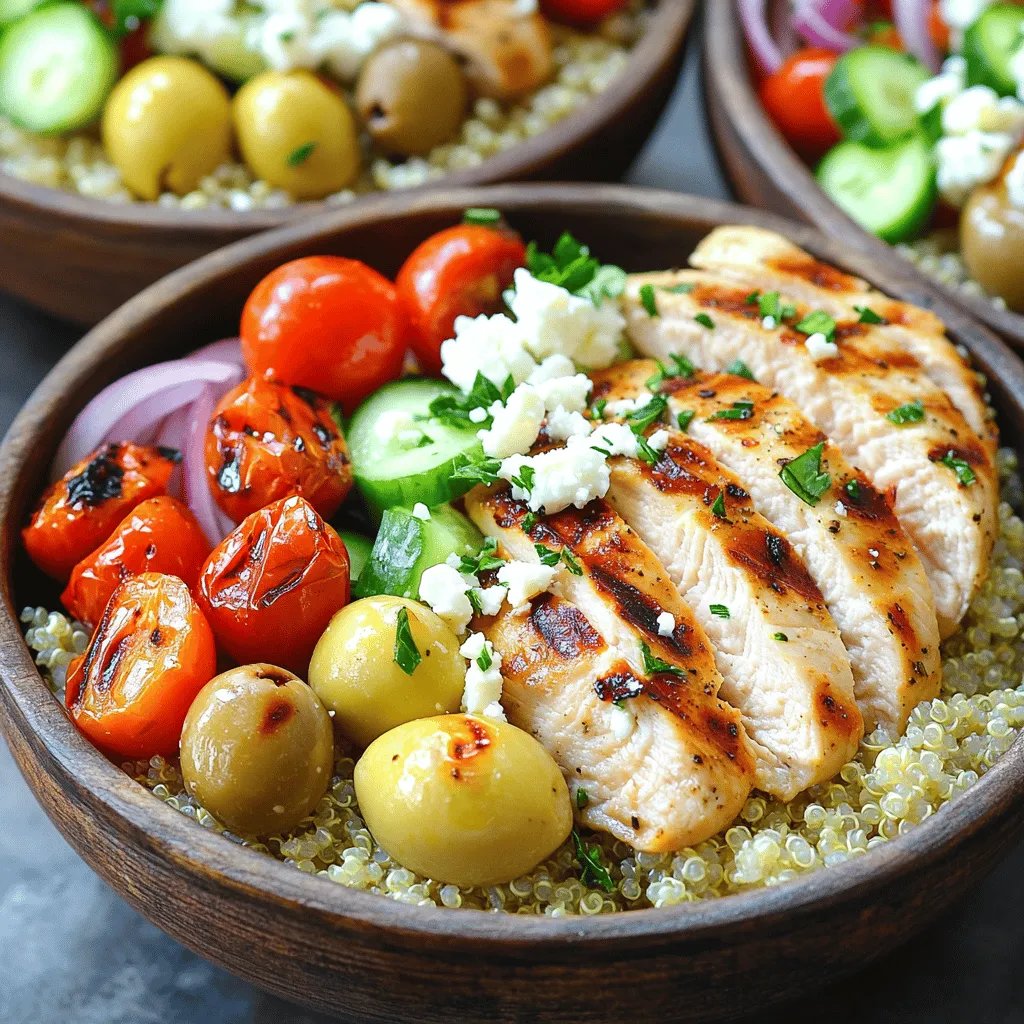 Healthy Greek Chicken Bowls Flavorful Meal Prep Idea