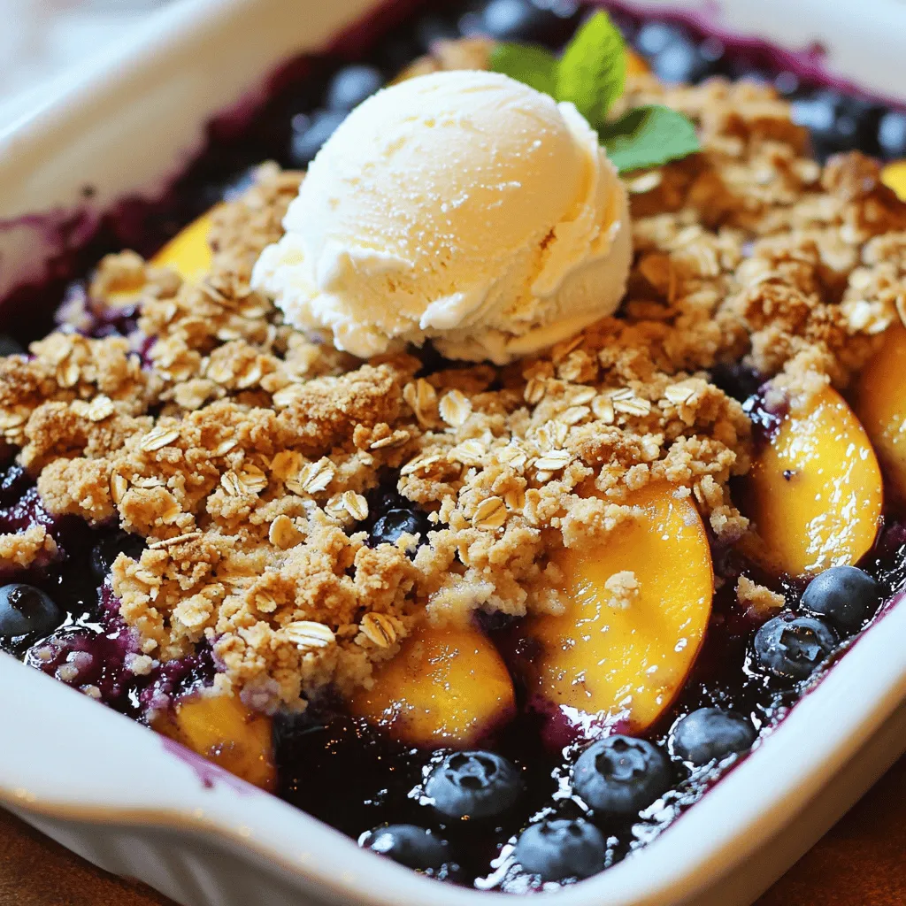 Blueberry Peach Crisp Delightful and Easy Recipe