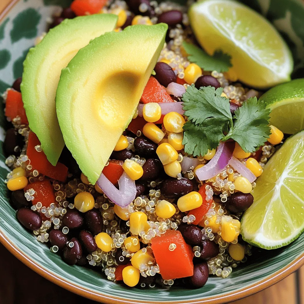 Savory Quinoa and Black Bean Bowl Healthy Meal Idea