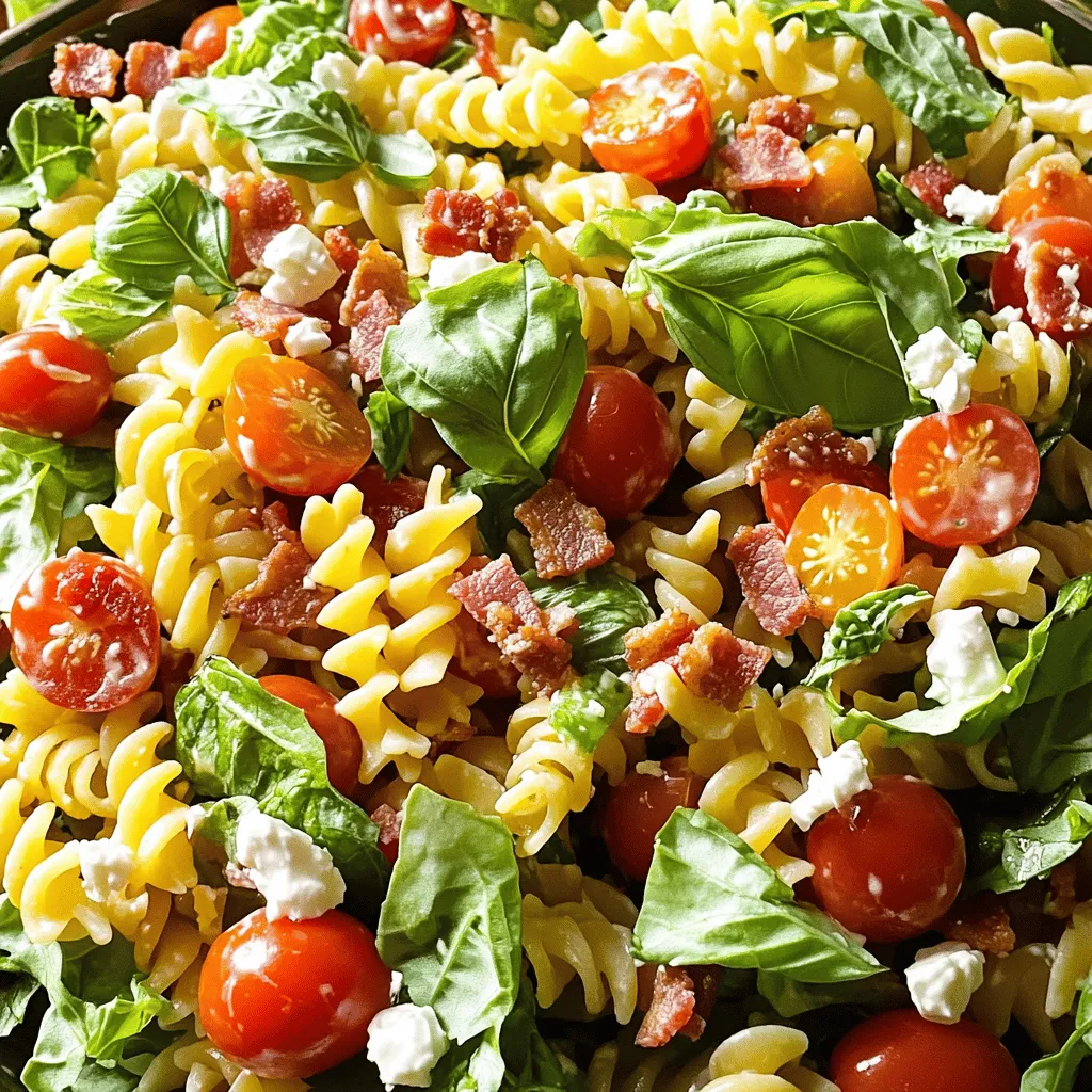 BLT Pasta Salad Fresh and Flavorful Side Dish