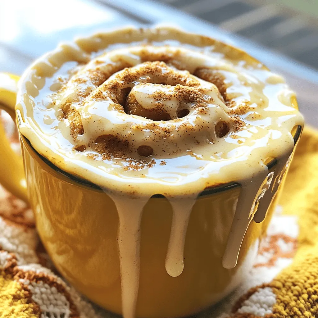 Cinnamon Roll Mug Cake Easy and Delicious Treat
