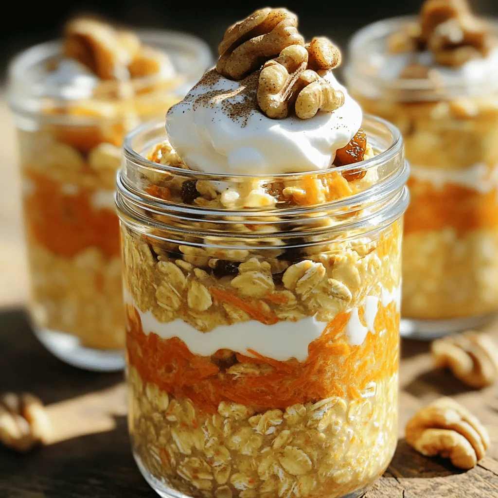 Carrot Cake Overnight Oats Delicious Breakfast Treat