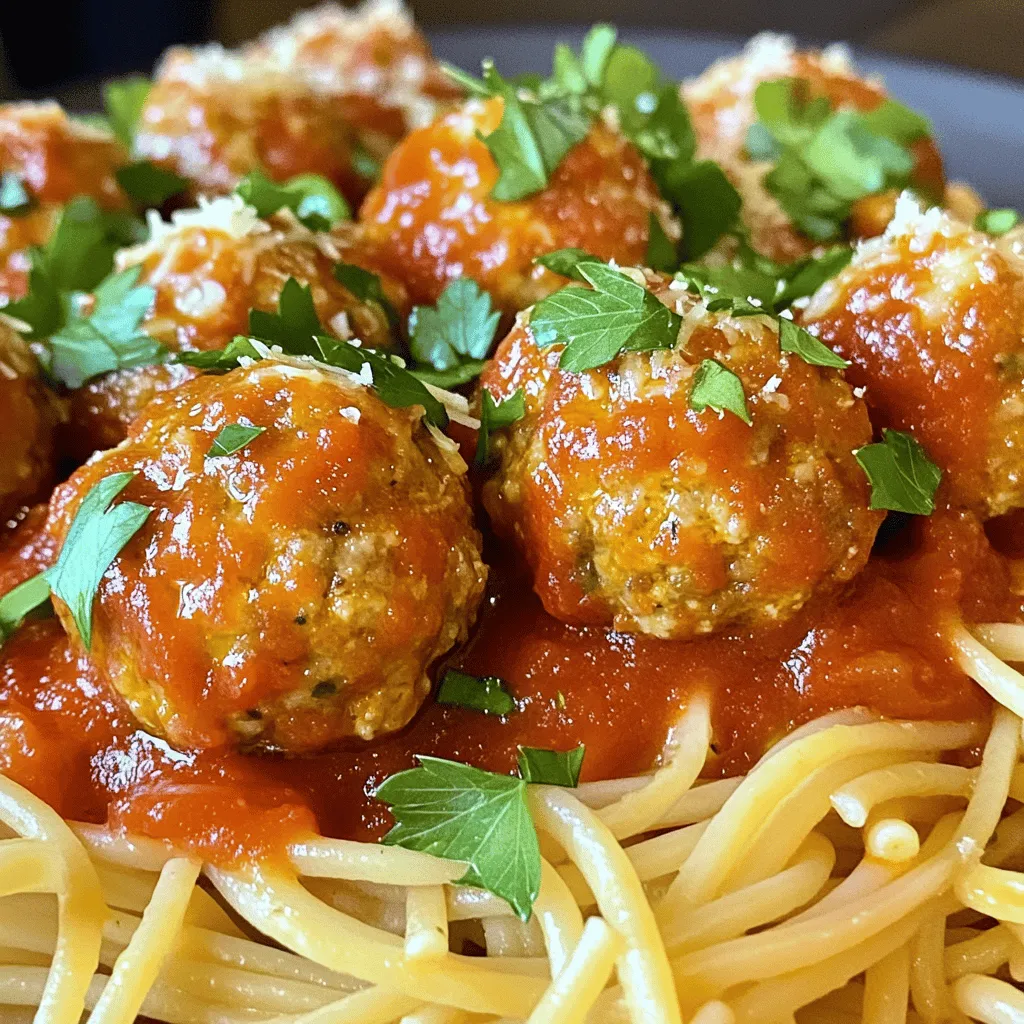 Easy Turkey Meatballs with Marinara Simple Recipe