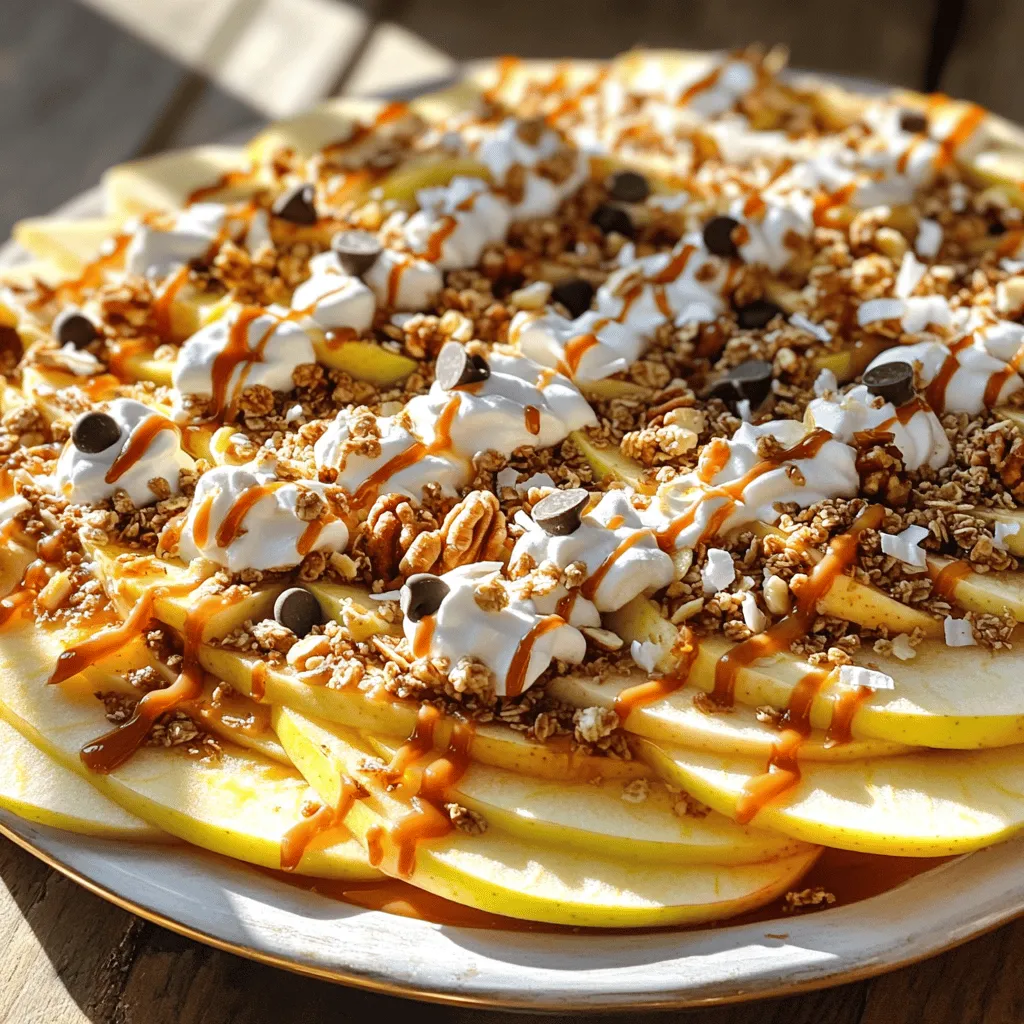 Caramel Apple Nachos Delectable and Easy Dessert