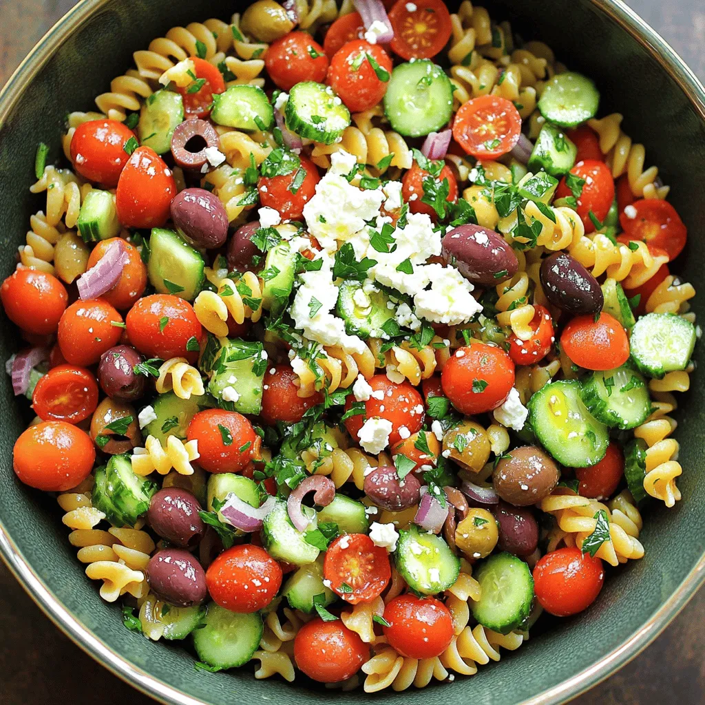 Easy Greek Pasta Salad Simple and Fresh Recipe