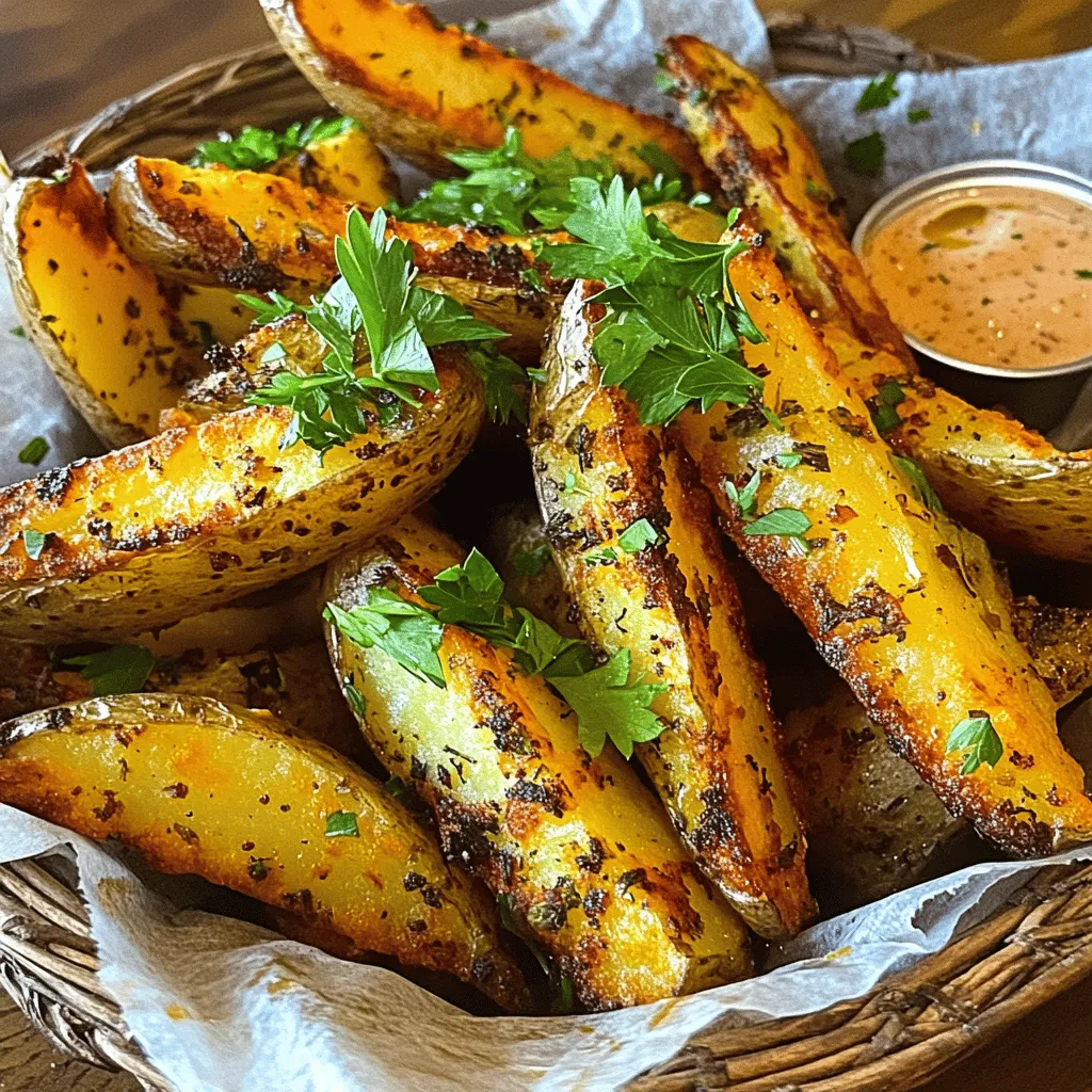 Crispy Potato Wedges Golden and Flavorful Treat
