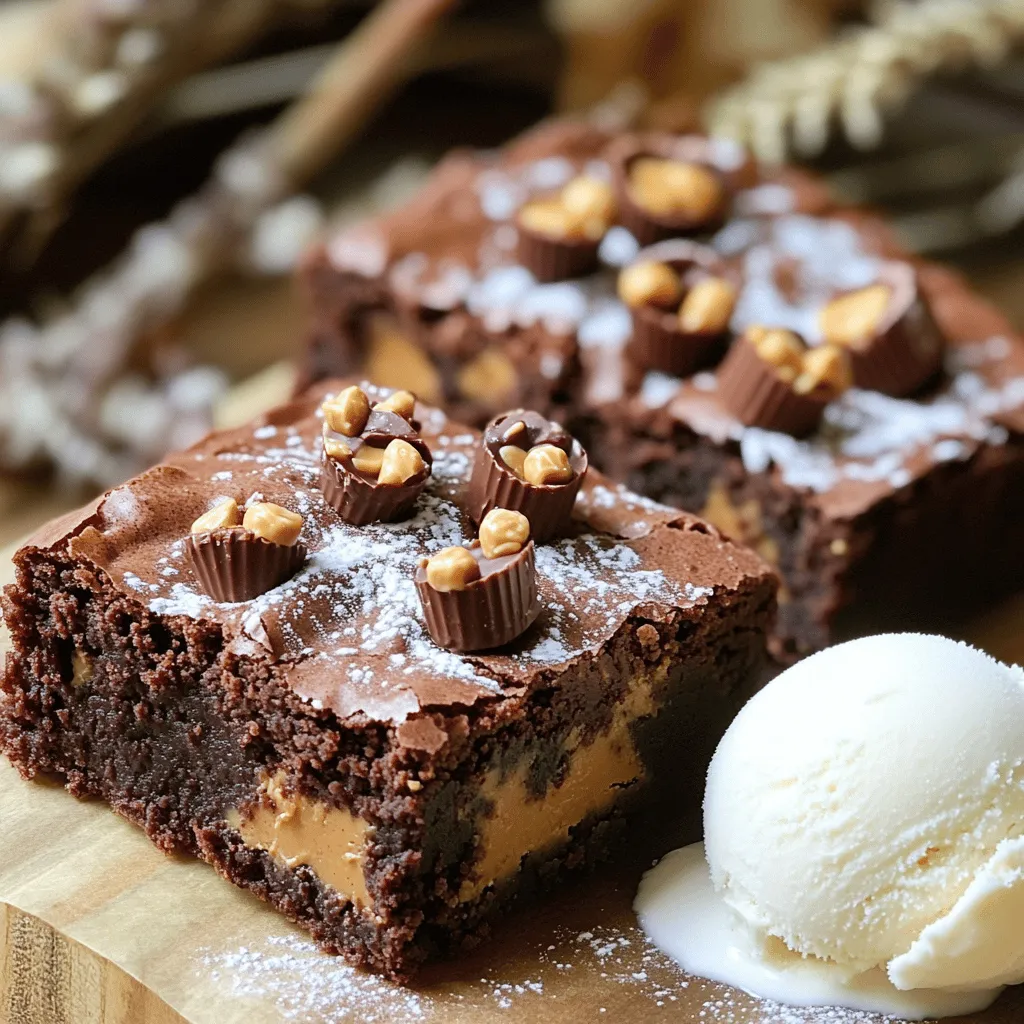 Peanut Butter Cup Brownies Delightfully Rich Treat