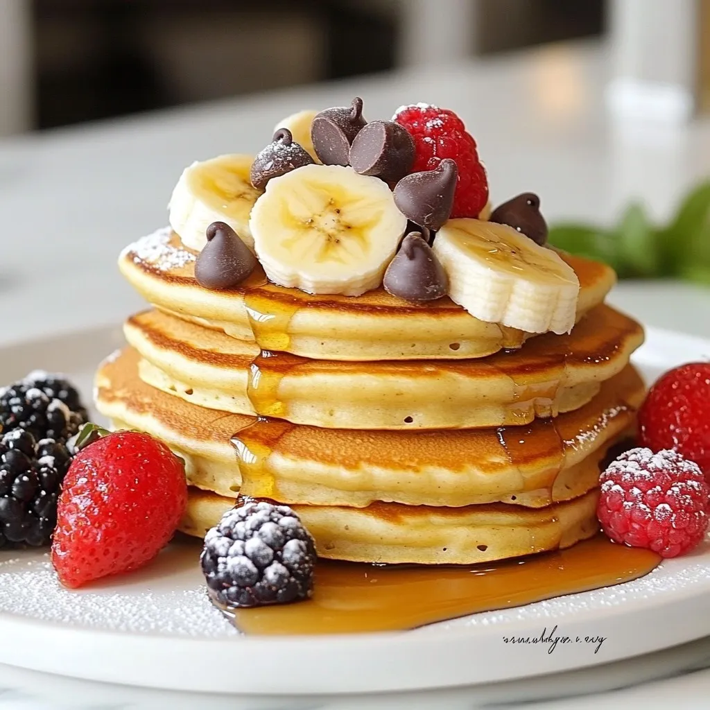 Chocolate Chip Banana Pancake Skewers Delight