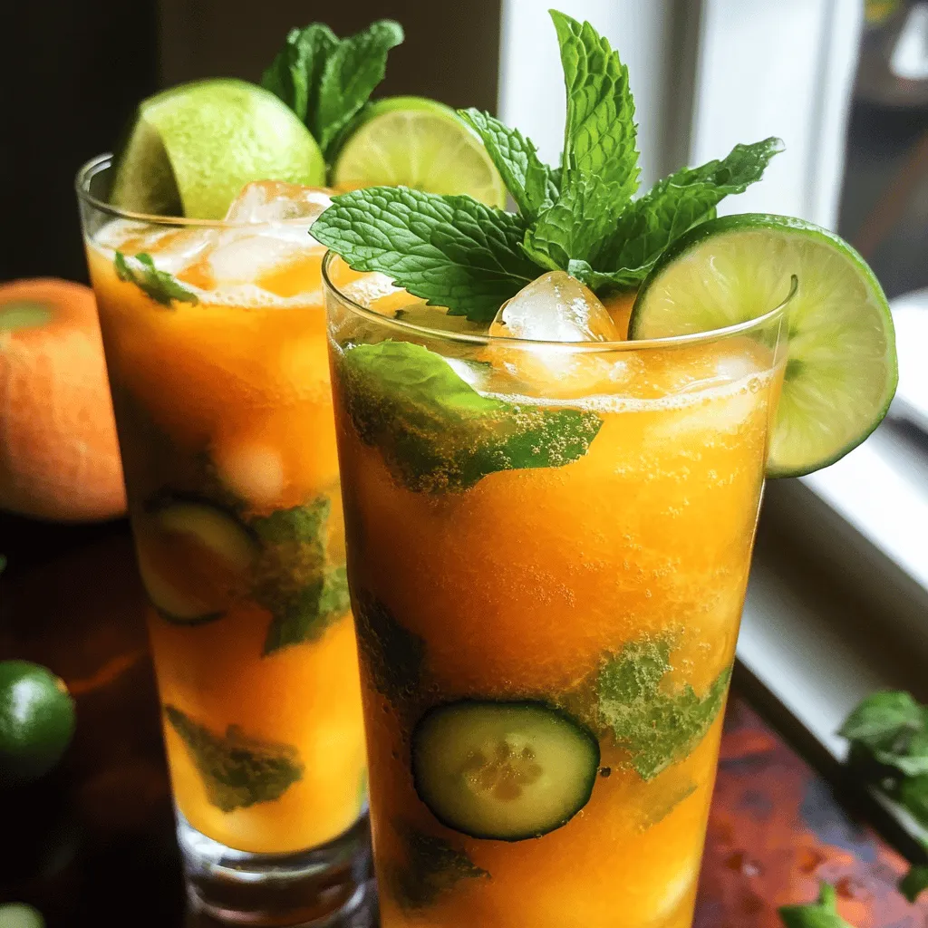 Cantaloupe Cucumber Agua Fresca Refreshing Summer Drink