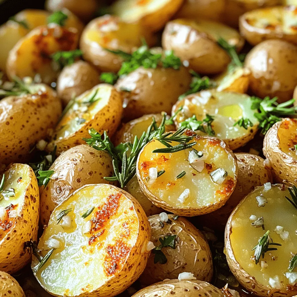 Garlic Herb Roasted Potatoes Crispy and Flavorful Dish