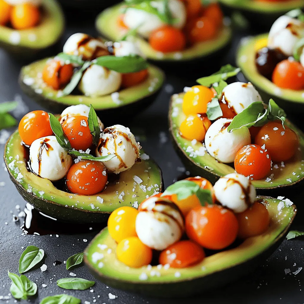 Caprese Stuffed Avocados Flavorful and Healthy Treat