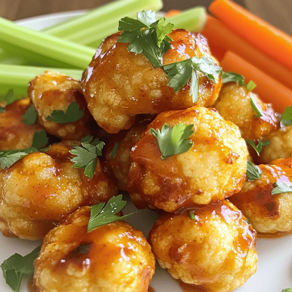 Oven Baked Buffalo Cauliflower Wings Flavorful Treat