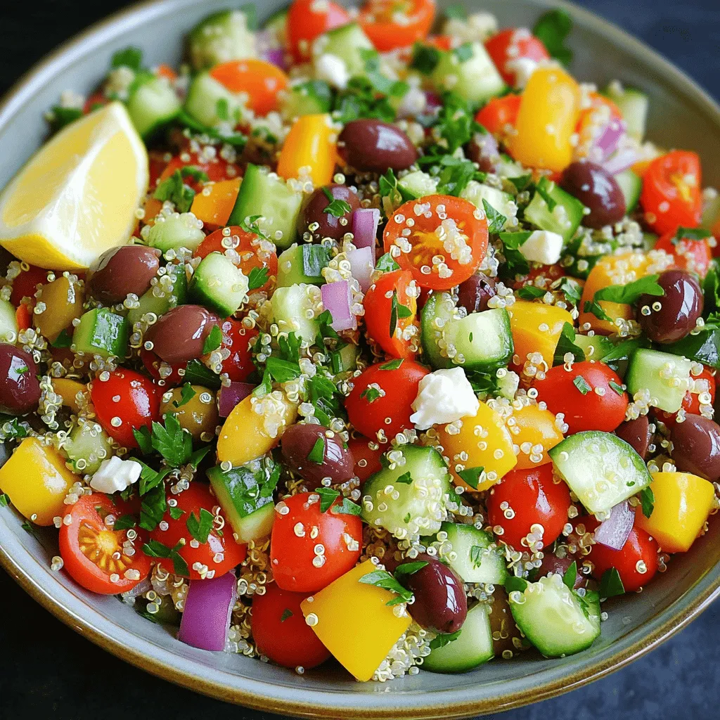 Mediterranean Quinoa Salad Nourishing and Fresh Meal