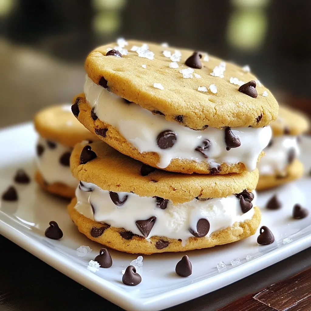 Cookie Dough Ice Cream Sandwiches Delightful Dessert
