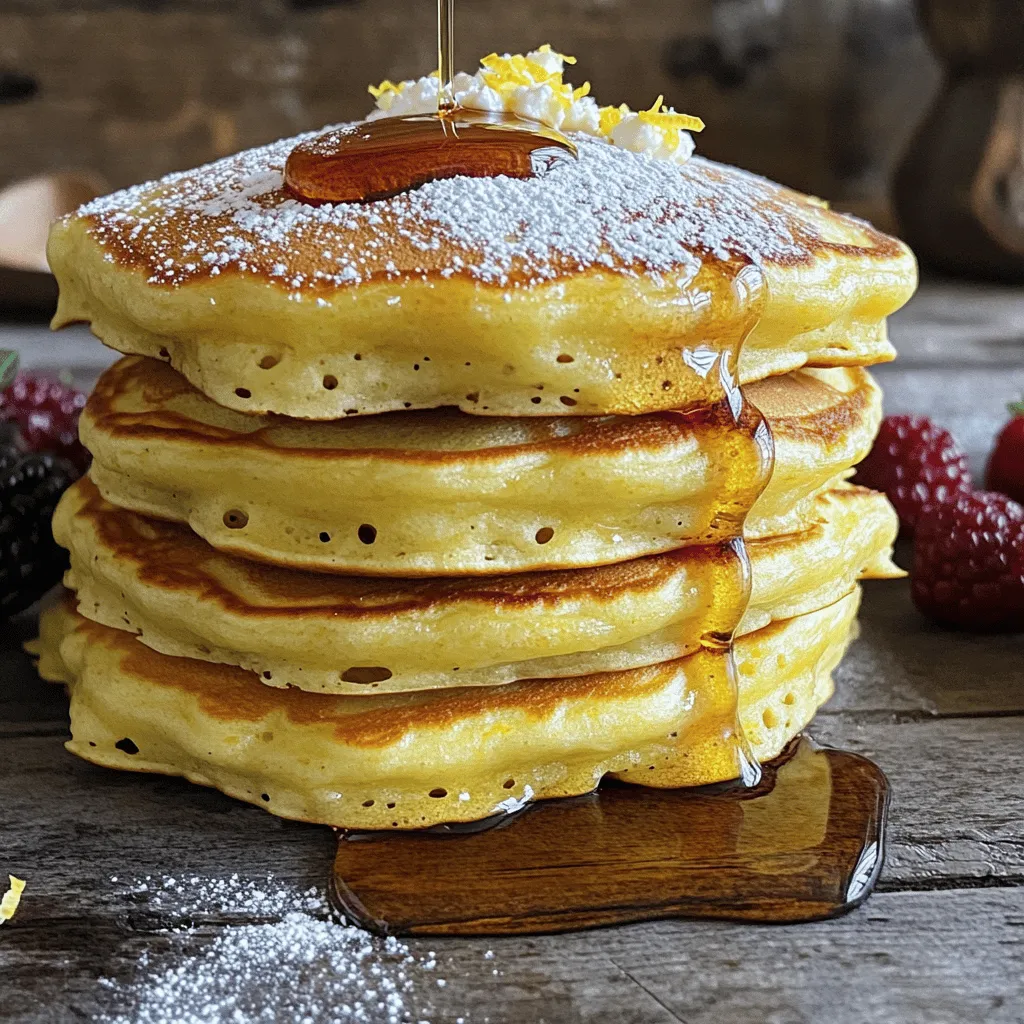 Lemon Ricotta Pancakes Fluffy and Flavorful Treat