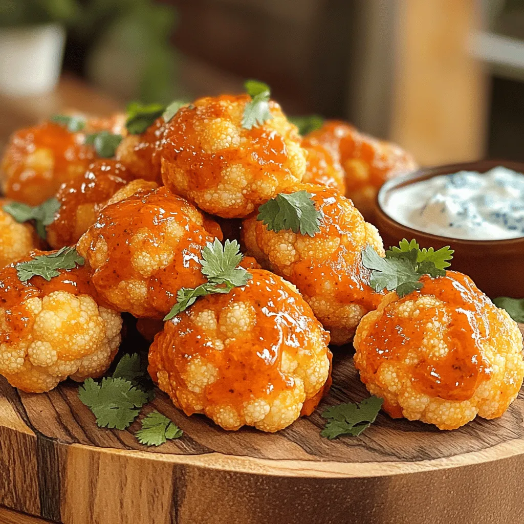 Buffalo Cauliflower Bites Crispy and Flavorful Snack