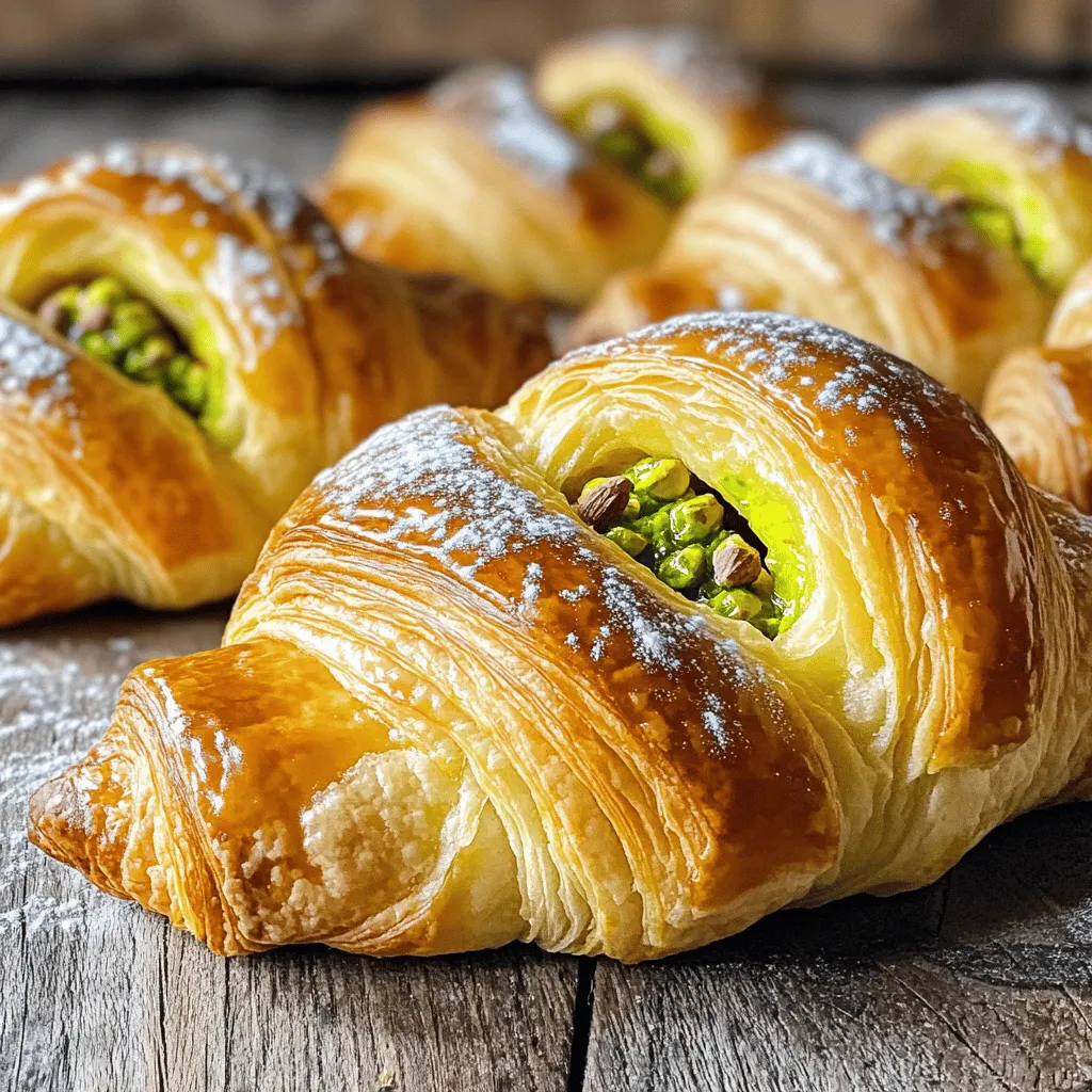 Pistachio Filled Croissants Delightful and Easy Treat
