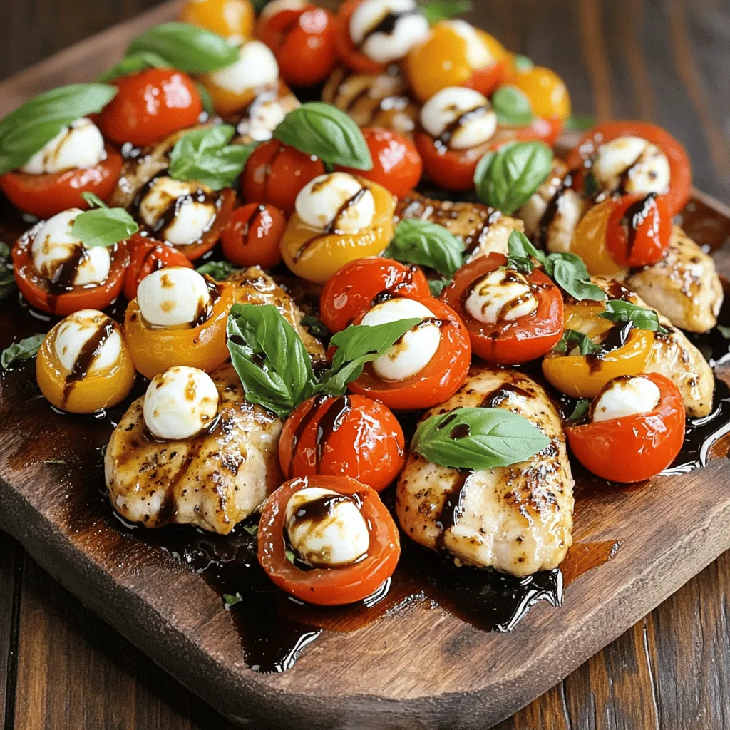 Balsamic Glazed Caprese Chicken Easy Weeknight Meal