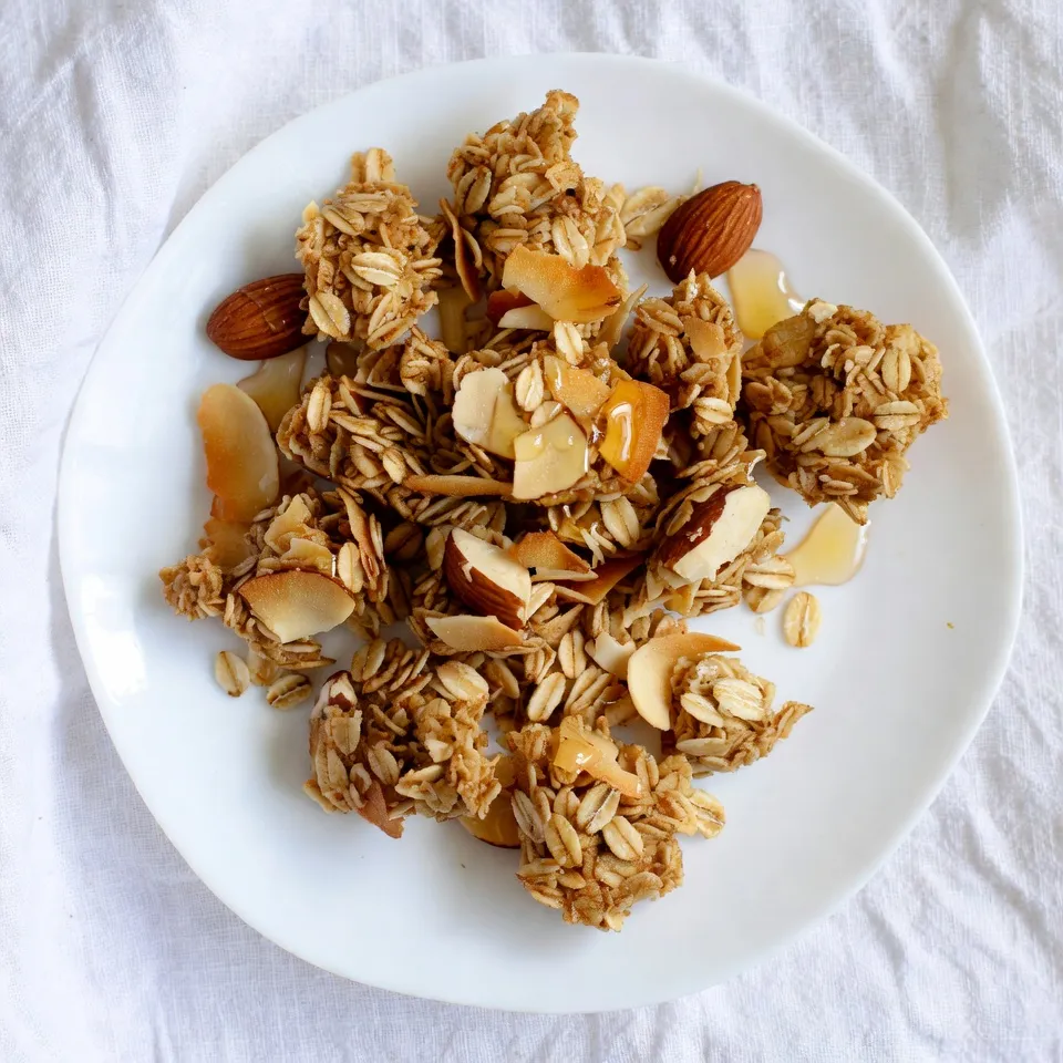 Coconut Almond Granola Clusters Nutritious Snack Idea
