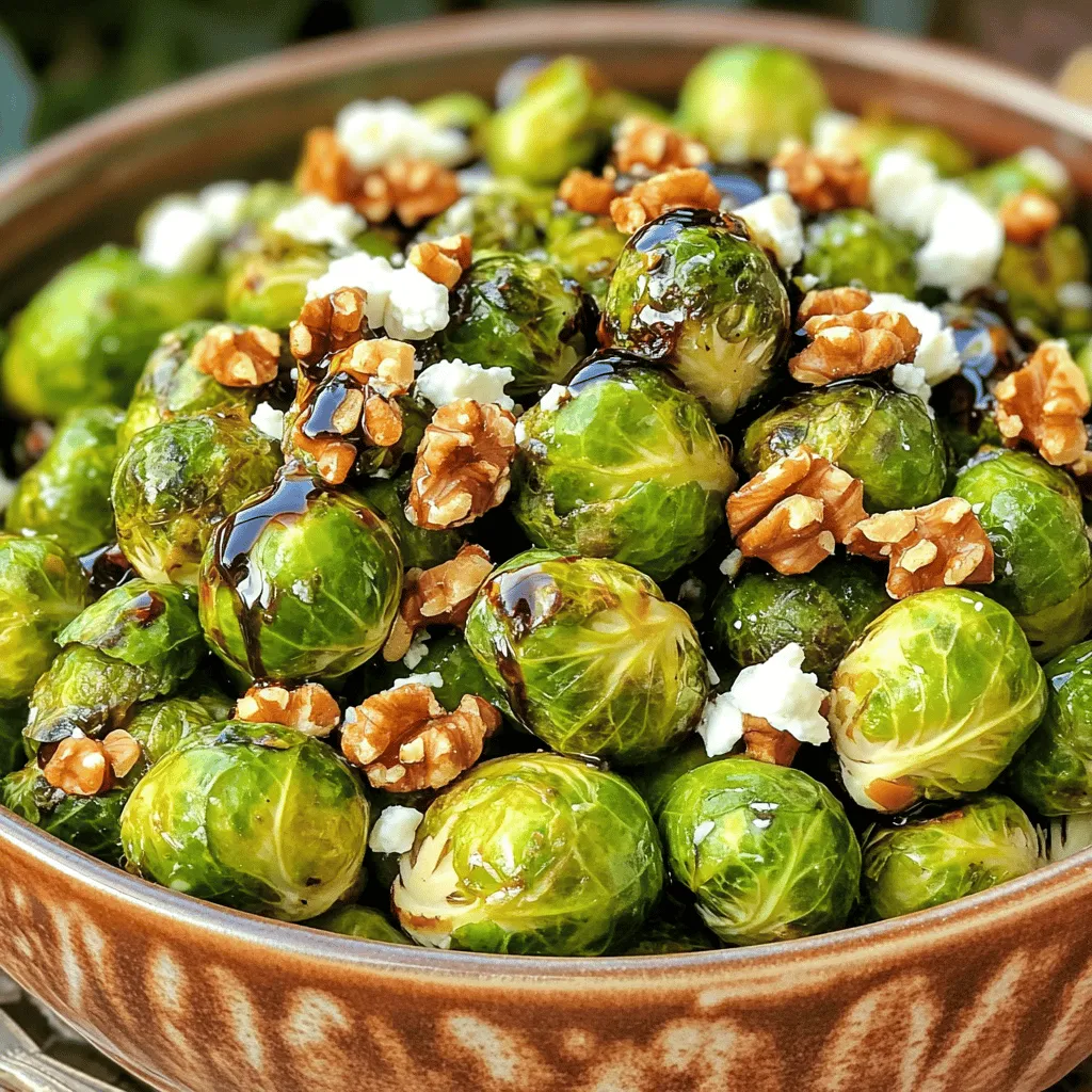 Balsamic Glazed Brussels Sprouts Delightful Side Dish