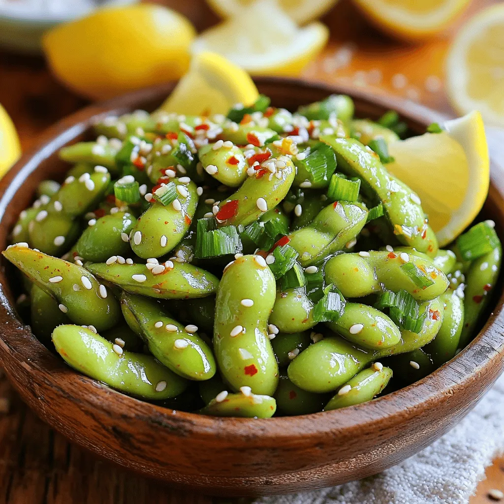 Spicy Garlic Edamame Flavorful and Easy Side Dish