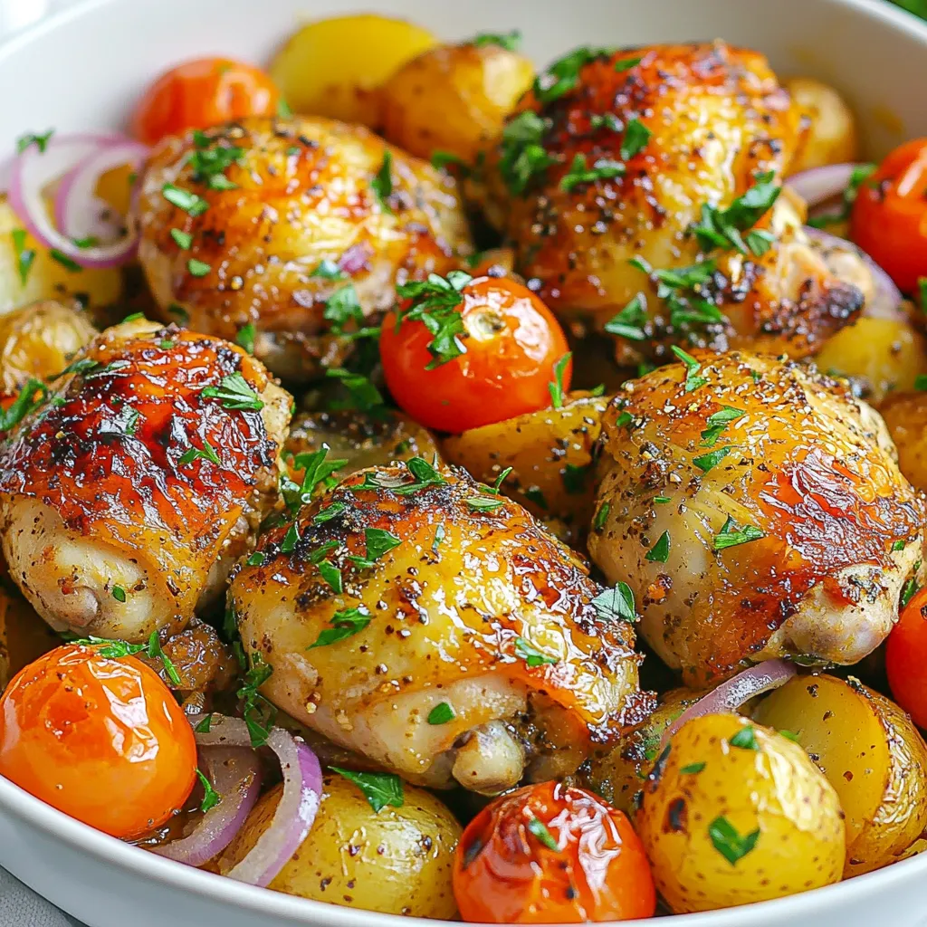 One Pan Greek Chicken and Potatoes Flavorful Meal