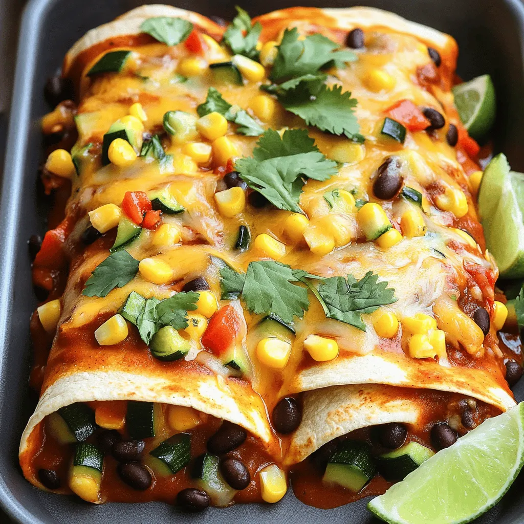 Savory Vegetarian Enchiladas Easy and Flavorful Recipe