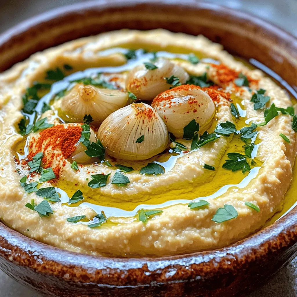 Roasted Garlic Hummus Flavorful and Simple Recipe