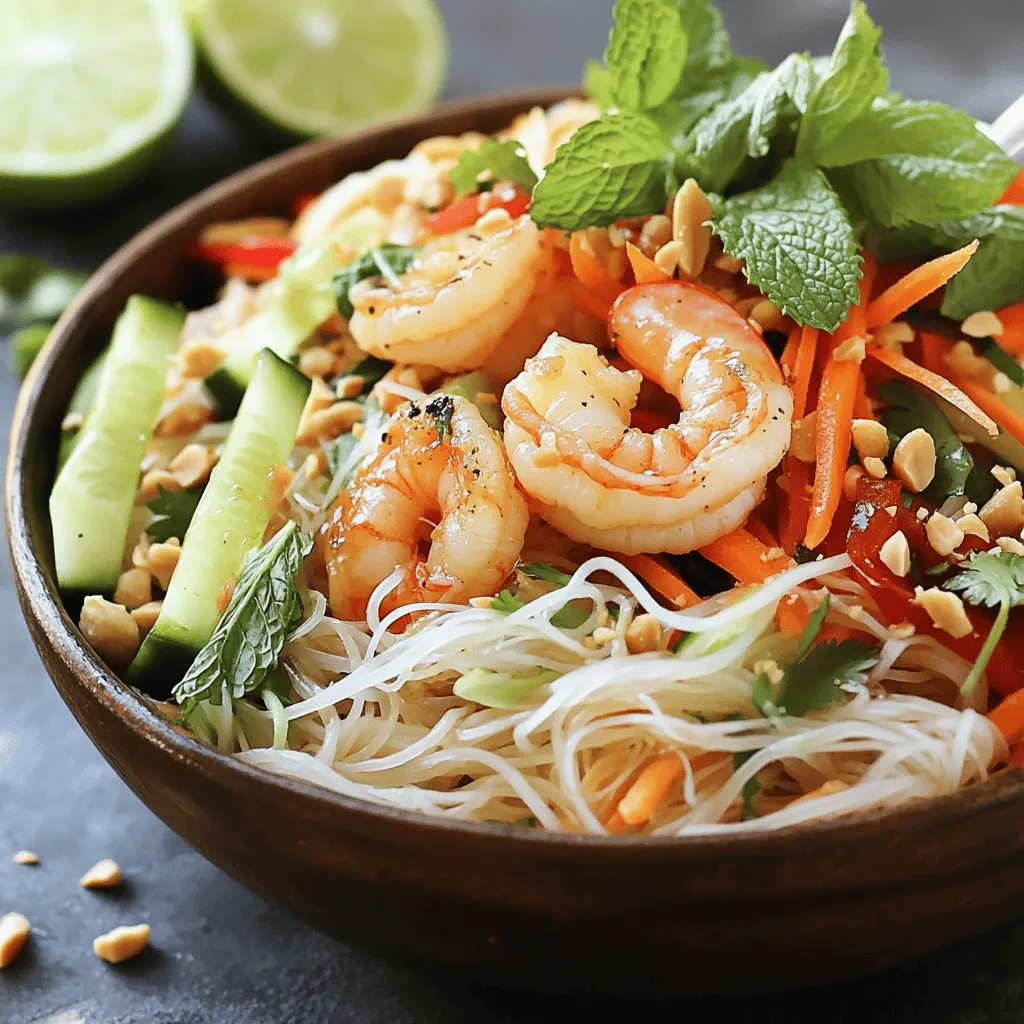 Quick Vietnamese Noodle Salad Refreshing and Flavorful