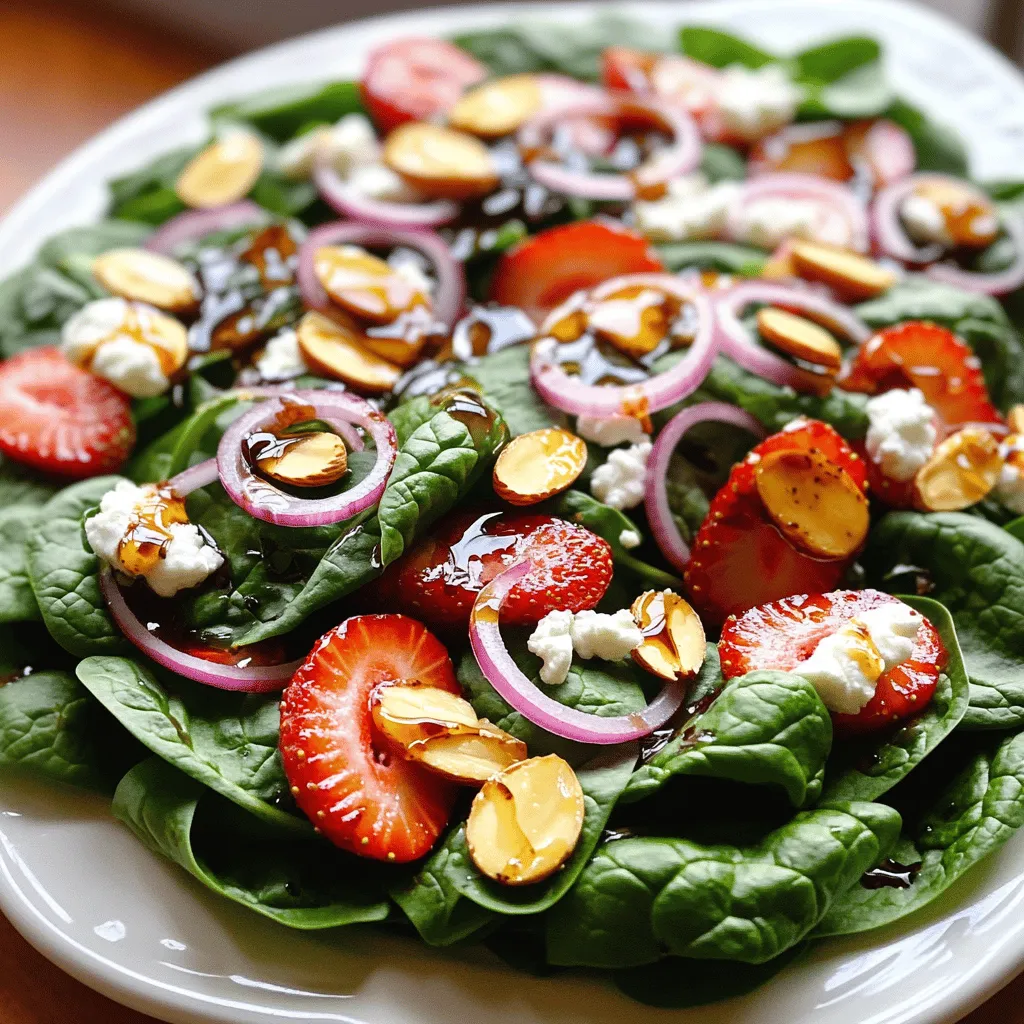Spinach Strawberry Salad Fresh and Flavorful Recipe