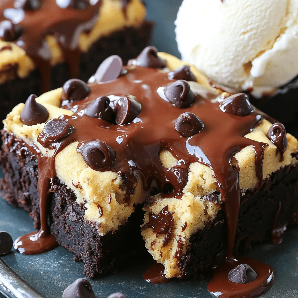 Chocolate Chip Cookie Dough Brownies Delightful Treat