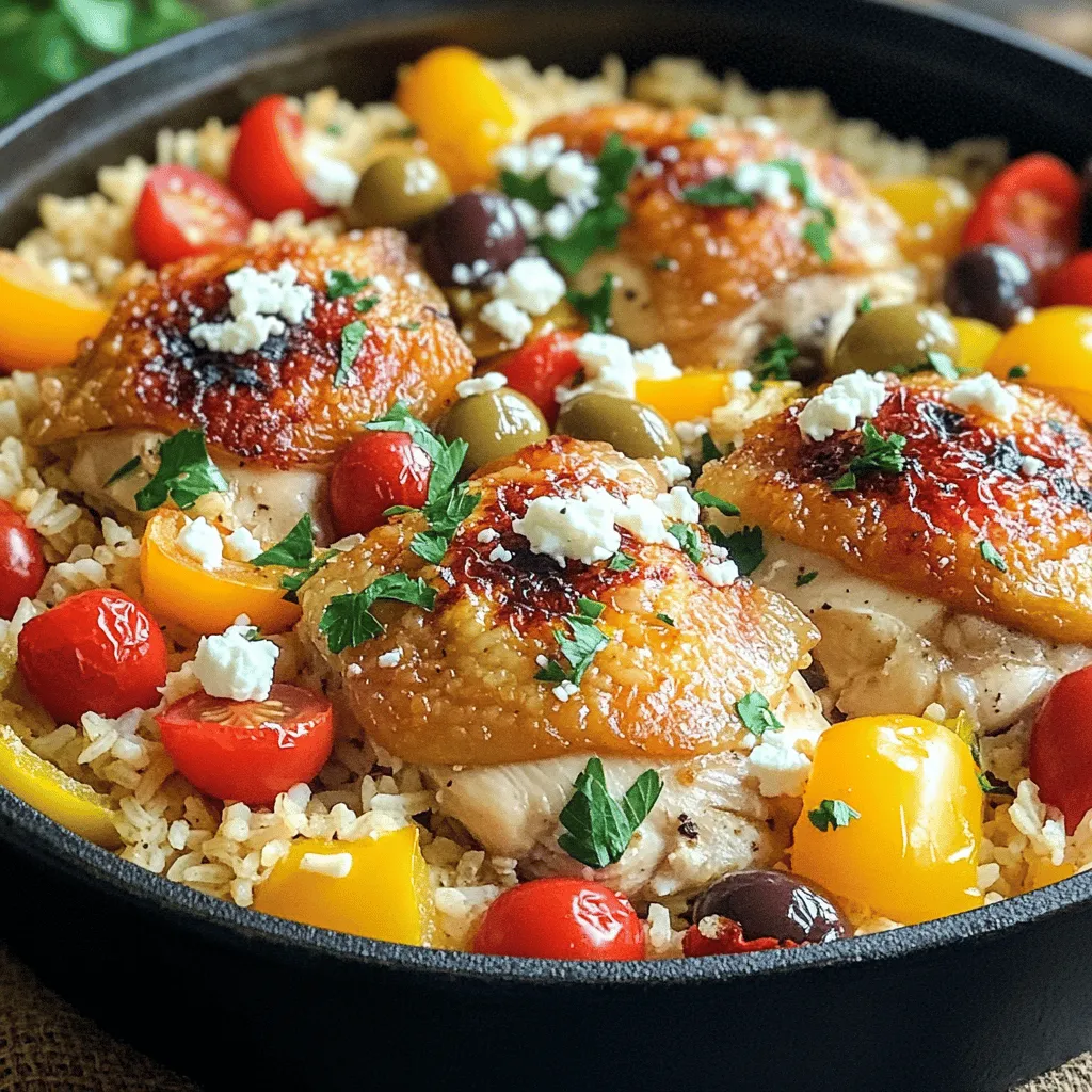 One Pot Greek Chicken Rice Flavorful and Simple Meal