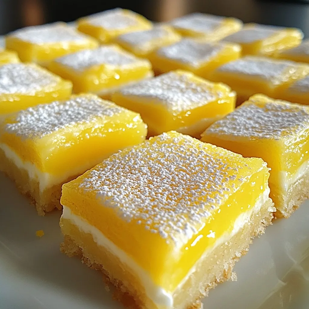 Greek Yogurt Lemon Bars Refreshing and Simple Dessert