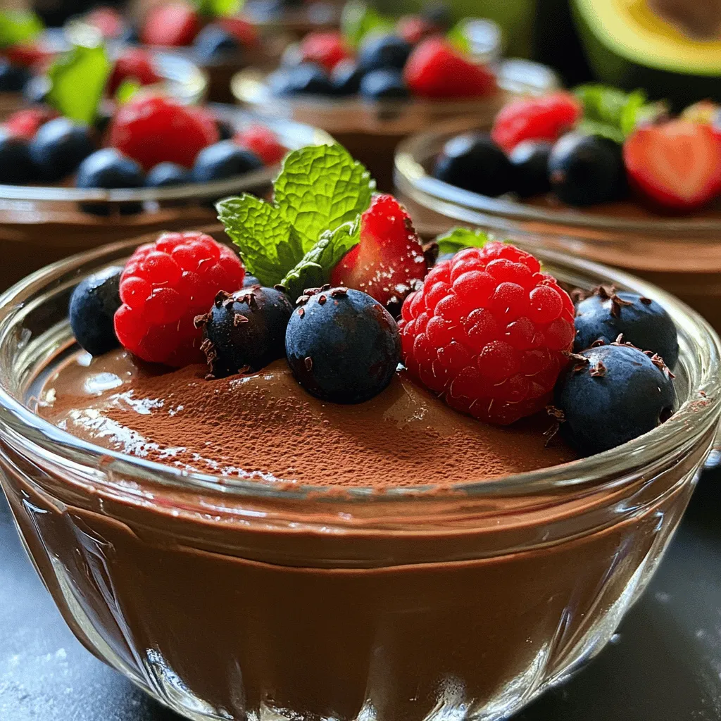 Creamy Chocolate Avocado Mousse Delight Recipe