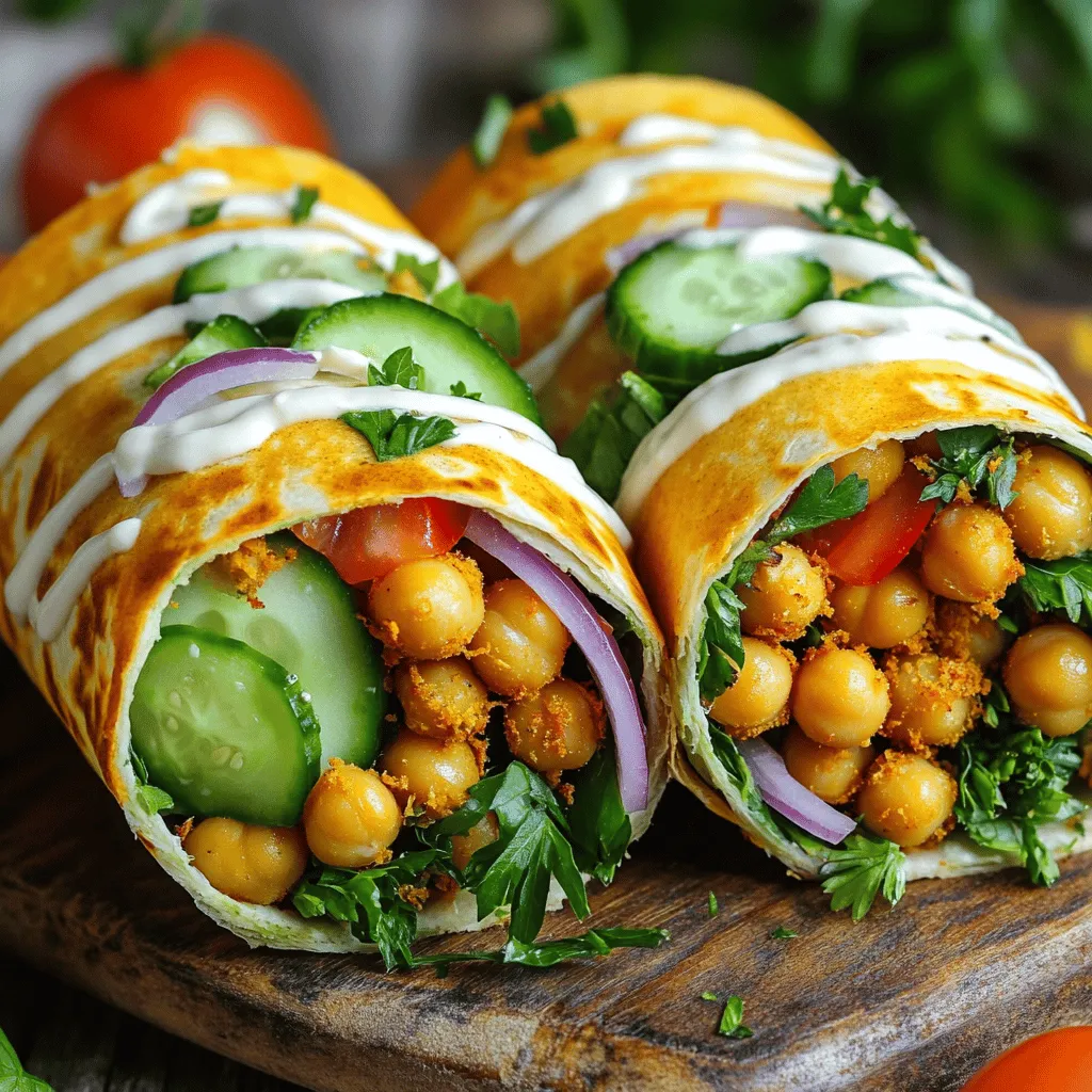 Chickpea Shawarma Wraps Flavorful and Nutritious Meal