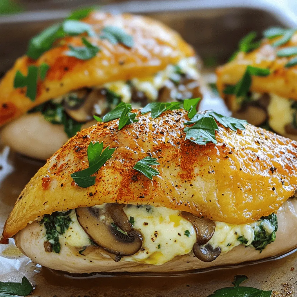 Healthy Mushroom Stuffed Chicken Breast Easy Recipe