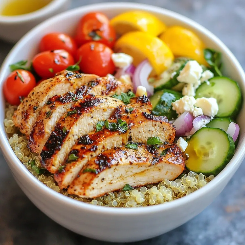 Greek Chicken Gyro Bowls Flavorful and Easy Recipe