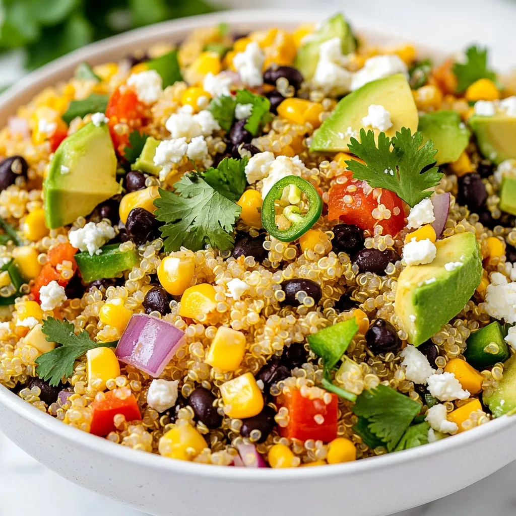 Southwest Quinoa Salad Fresh and Flavorful Dish