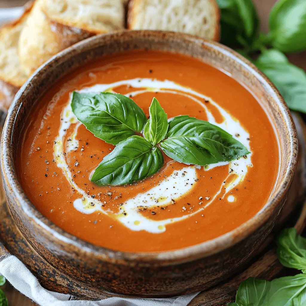 Creamy Tomato Basil Soup Simple and Flavorful Recipe