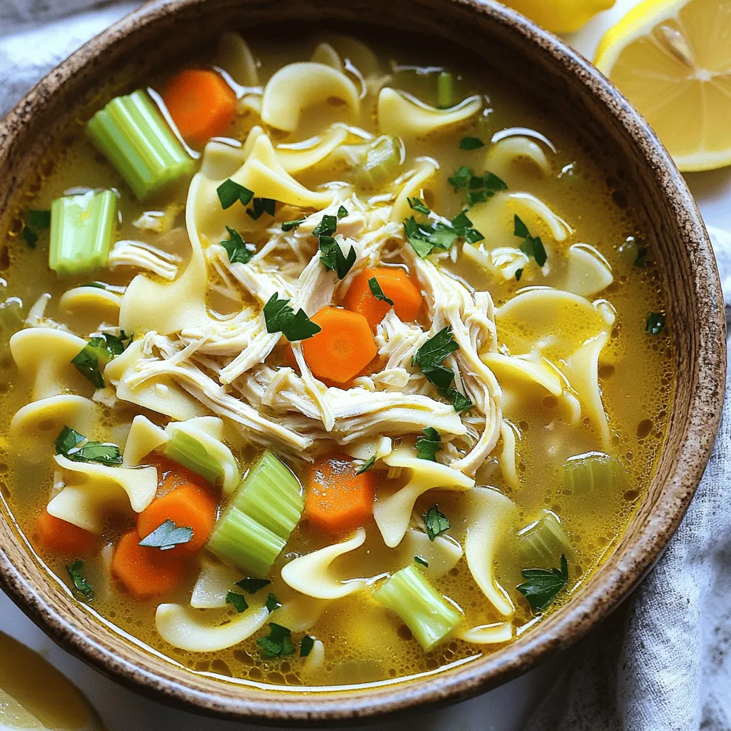 Classic Chicken Noodle Soup Comforting and Hearty Meal