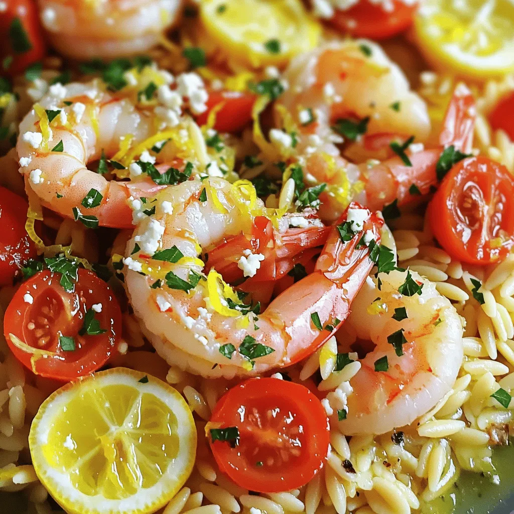 Lemon Garlic Shrimp &#038; Orzo Flavorful Dinner Delight