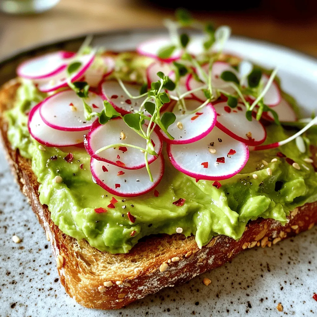 Avocado Toast with Radish Fresh and Flavorful Recipe