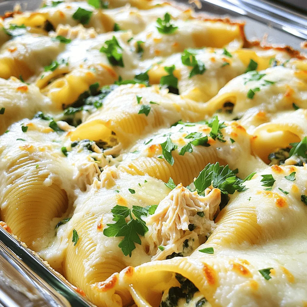 Loaded Chicken Alfredo Stuffed Shells Delight Recipe