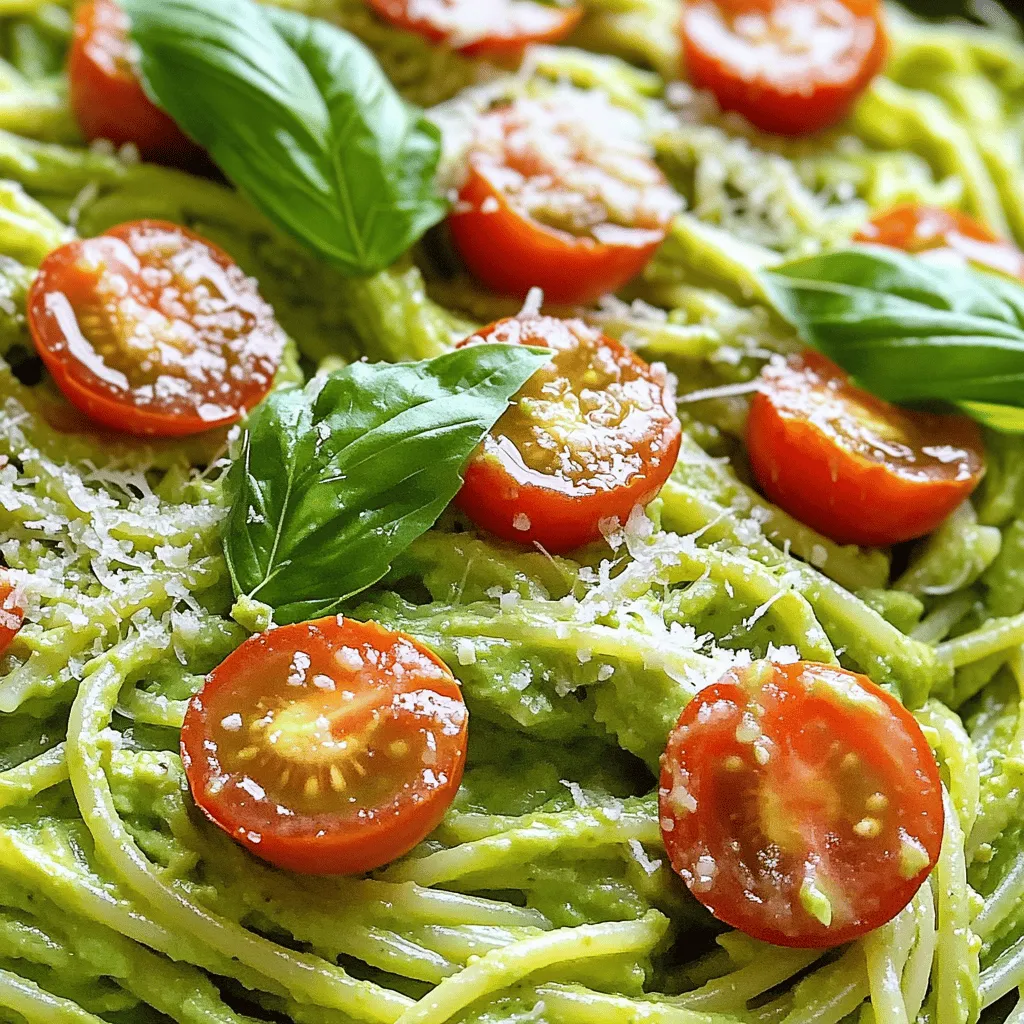 Creamy Avocado Pasta Simple and Nourishing Dish