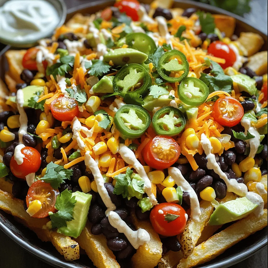 Vegan Loaded Nacho Fries Deliciously Cheesy Treat